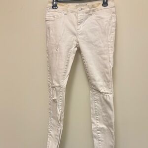 Cream Skinny Jeans